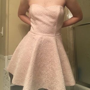 Forever 21 floral strapless dress